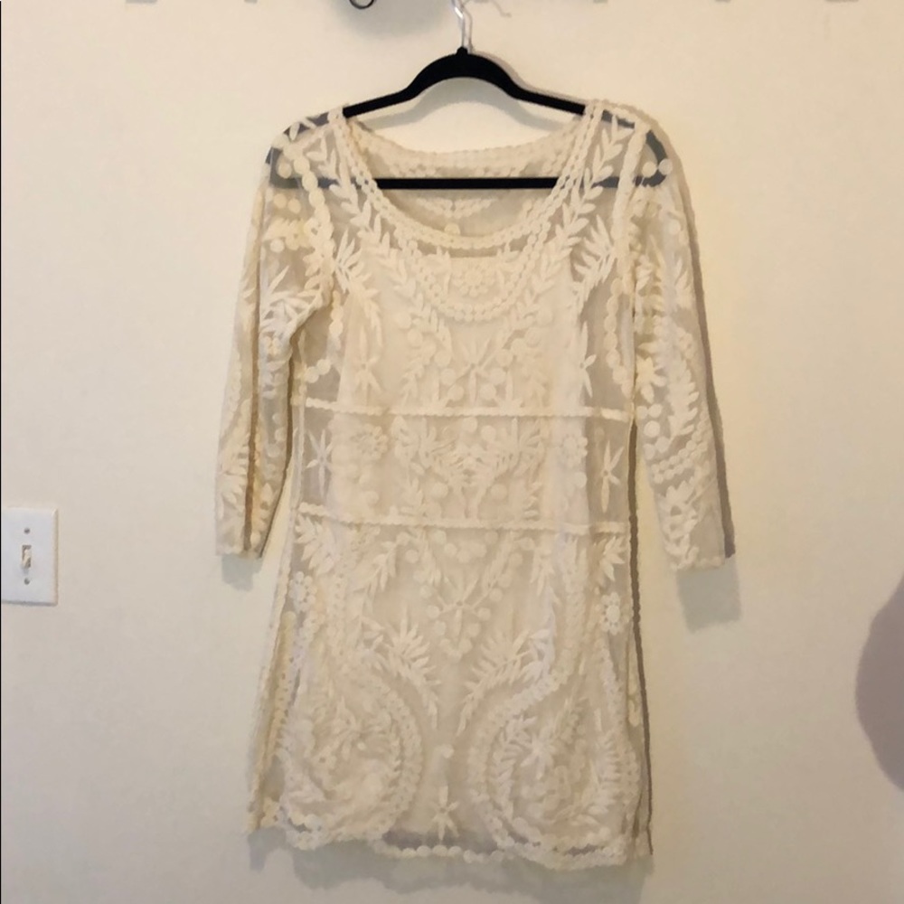 Off white lace dress